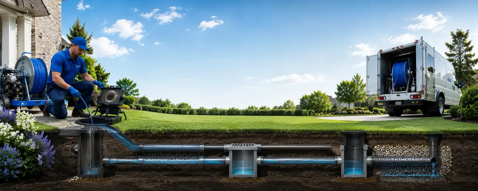 Outdoor drain cleaning information for Randolph, NJ
